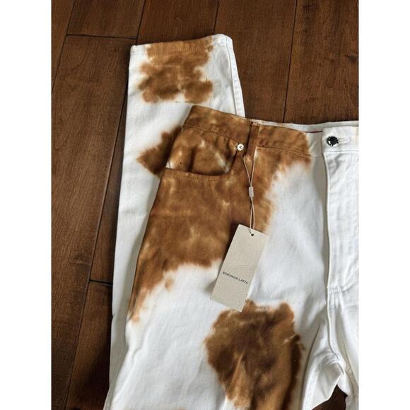 Eckhaus Latta Unisex Tie Dye Denim Jeans NWT Size 33 - Picture 3 of 6